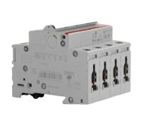 2cds274001r0024-s204m-c-2a-15-ka ABB System Pro M Compact S200M MCB, 4P, 2A Curve C, 440V AC, 125V DC, 25 kA Breaking Capacity