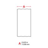 m61c-625-422 Brady B-422 Polyester White Cable Labels, 15.88mm Width, 1 Qty