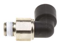 3159-06-10 Legris LF3000 Series Elbow Threaded Adaptor, R 1/8 Male to Push In 6 mm, Threaded-to-Tube Connection Style