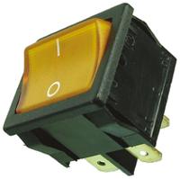 18057104 Marquardt Illuminated DPST, On-Off Rocker Switch Panel Mount