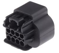 15326835 Delphi, GT 150 Automotive Connector Socket Black Cable Mount 8 Way, Crimp Termination