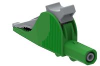 5066-iec-v Electro PJP Alligator Clip, Nickel-Plated Steel Contact, 36A, Green