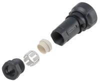 pxp701003sst1315 Bulgin Circular Connector, 3 Contacts, Cable, Standard Connector, Socket, Female, IP66, IP68, IP69K, Buccaneer 7000