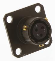 62gb-50t08-98sn Amphenol Limited, 62GB 3 Way Flange Mount MIL Spec Circular Connector Receptacle, Socket Contacts,Shell Size 8, Bayonet