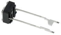 b3f-6000 Omron Grey Plunger Tactile Switch, SPST 50 mA @ 24 V dc 0.9mm Through Hole