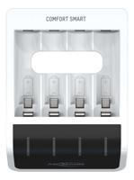 1001-0092-01 Ansmann Comfort Smart Battery Charger For NiMH AA, AAA 4 Cell 1.2V 400mA, Batteries Included