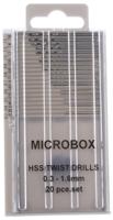 162-5346 RS PRO 20-Piece Twist Drill Bit Set for Multi-Material, 1.6mm Max, 0.3mm Min, HSS Bits