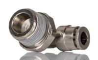 101470638 Norgren PNEUFIT 10 Series Straight Threaded Adaptor, R 3/8 Male to Push In 6 mm, Threaded-to-Tube Connection Style,