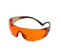 sf406sgaf-bla 3M SecureFit™ 400 UV Safety Glasses, Orange PC Lens