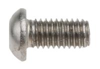 232-8271 RS PRO Stainless Steel Hex Socket Button Screw, ISO 7380, M6 x 12mm