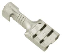 41729-2 TE Connectivity FASTON .250 Uninsulated Female Spade Connector, Receptacle, 6.35 x 0.81mm Tab Size, 0.8mm² to 1.3mm²