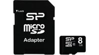 sp008gbsth010v10sp Silicon Power 8 GB MicroSD Micro SD Card, Class 10