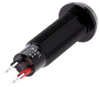 677-501-04 Marl Red Panel Mount Indicator, 8.1mm Mounting Hole Size, Solder Tab Termination, IP67