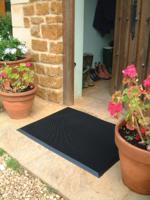 ft010002 Coba Europe Fingertip, Entrance Mat, Small Rubber, Indoor, Outdoor Use, Black, 0.8m 1m 11mm