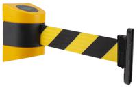 897-35-d4 Tensator Black & Yellow Plastic Retractable Barrier, 4.6m, Yellow/Black Tape