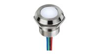 q22y5szzrgb24e-ca APEM Q22 Series Blue, Green, Red Panel Mount Indicator, 24V dc, 22mm Mounting Hole Size, Lead Wires Termination, IP67