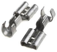 41829-1 TE Connectivity FASTON .250 Uninsulated Female Spade Connector, Receptacle, 6.35 x 0.81mm Tab Size, 2mm² to 3mm²