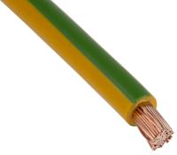 4520005 Lapp ÖLFLEX® H07V-K Series Green/Yellow 10 mm² Hook Up Wire, 100m, PVC Insulation,