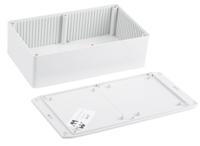 1591eflgy Hammond 1591 Series Grey Flame Retardant ABS Enclosure, IP54, Flanged, Grey Lid, 191 x 110 x 57mm