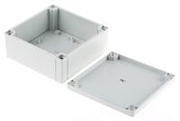pc-12560-hg-enclosure Fibox MNX Series Grey Polycarbonate Enclosure, IP66, IP67, Grey Lid, 130.1 x 130.1 x 60mm