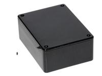 1591sbk Hammond 1591 Series Black Flame Retardant ABS Enclosure, IP54, Black Lid, 110 x 82 x 40mm