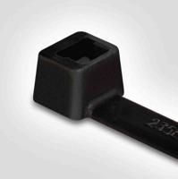 111-05260-t50i-pa66w-bk HellermannTyton Cable Tie, 300mm x 4.6 mm, Black Polyamide 6.6 (PA66), Pk-100