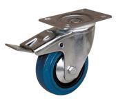 21707222 Guitel Hervieu Braked Swivel Castor Wheel, 150kg Capacity, 125mm Wheel