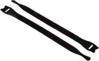 130-00013-textie-m-pa66pp-bk HellermannTyton Cable Tie, Hook and Loop, 200mm x 12.5 mm, Black PA (Loop), PE (Hook), Pk-10