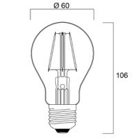 86306 Sylvania ToLEDo Retro Chroma A60 Orange E27 SL E27 LED Bulbs 4 W, Orange, Pear shape