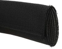 668-1282 RS PRO Braided PET Black Cable Sleeve, 32mm Diameter, 3m Length