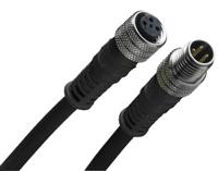 1200878140 Brad from Molex Female 3 way Threaded to Male 3 way M8 Sensor Actuator Cable, 1 m