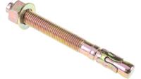 177-7086 RS PRO Bright Zinc Plated Through Bolt 10mm x 90mm, 12mm Fixing Hole