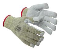37-6630-10 Tilsatec 37-6630 Grey Leather Work Gloves, Size 10, Leather Coating