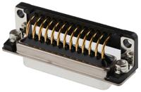 fdbb-25s1aent21 Cinch FD 25 Way Right Angle Through Hole D-sub Connector Socket, 2.76mm Pitch