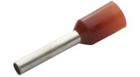 rnd-465-00900 RND, RND 465 Insulated Bootlace Ferrule, 16mm Pin Length, 8.3mm Pin Diameter, Red