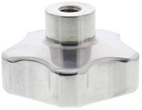 478-377 RS PRO Silver Multiple Lobes Clamping Knob, M8, Threaded Through Hole