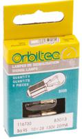 b3013 Orbitec BA9s Indicator Light, Clear, 130 V, 20 mA, 1500h