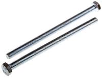 917-2860 RS PRO Bright Zinc Plated Steel, Hex Bolt, M6 x 100mm