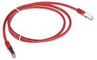 411-374 RS PRO, 1m Cat6, Red RJ45 to Male RJ45 Male, S/FTP Shielded, Terminated PVC Sheath