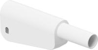 662023-29 Staubli White Plug Test Plug, Solder Termination, 32A, 1kV, Gold Plating