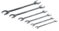 487-088 RS PRO 6-Piece Spanner Set, 8 x 9mm, 10 x 11mm, 12 x 13mm, 14 x 15mm, 17 x 19mm, 22 x 20mm, Chrome Vanadium Steel