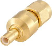 59s132-s00l5 Rosenberger Straight 50Ω RF Adapter SMB Plug to SMA Plug 4GHz