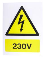 917-5437 RS PRO Electrical Hazard Warning Sign (English)