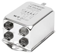 fn355-6-05 Schaffner FN 355 Series 6A 440 V ac 400Hz Flange Mount RFI Filter, with Tab Terminals