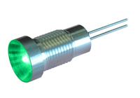 oxlclh6324fl30hgn Oxley OXL/CLH/63 Series Green Panel LED, 24V ac, 6.35mm Mounting Hole Size, Lead Wires Termination, IP66