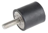 171-2601 RS PRO M8 Anti Vibration Mount, Male to Female Bobbin with 54.56kg Compression Load