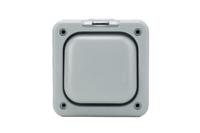 k56400gry MK Electric Grey Outdoor Light Switch, 1 Way, 1 Gang, Masterseal