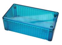 1591ctbu Hammond 1591 Series Transparent Blue Polycarbonate Enclosure, IP54, Transparent Blue Lid, 120 x 65 x 36mm