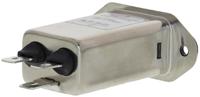 fn9233uf2-3-06 Schaffner 3A, 250 V ac Male Panel Mount IEC Filter FN9233UF2-3-06, Faston None Fuse