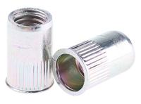 34367100235 Böllhoff Plain, M10 Steel Threaded Insert, 14mm diameter 13mm Depth 21mm